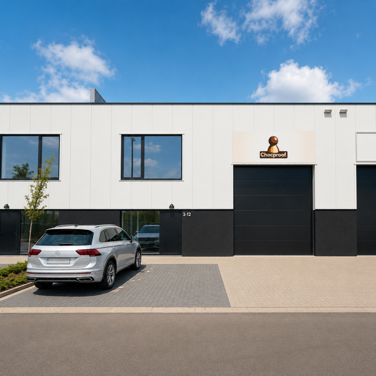 Chocproof HQ & warehouse in Schoten, Belgium